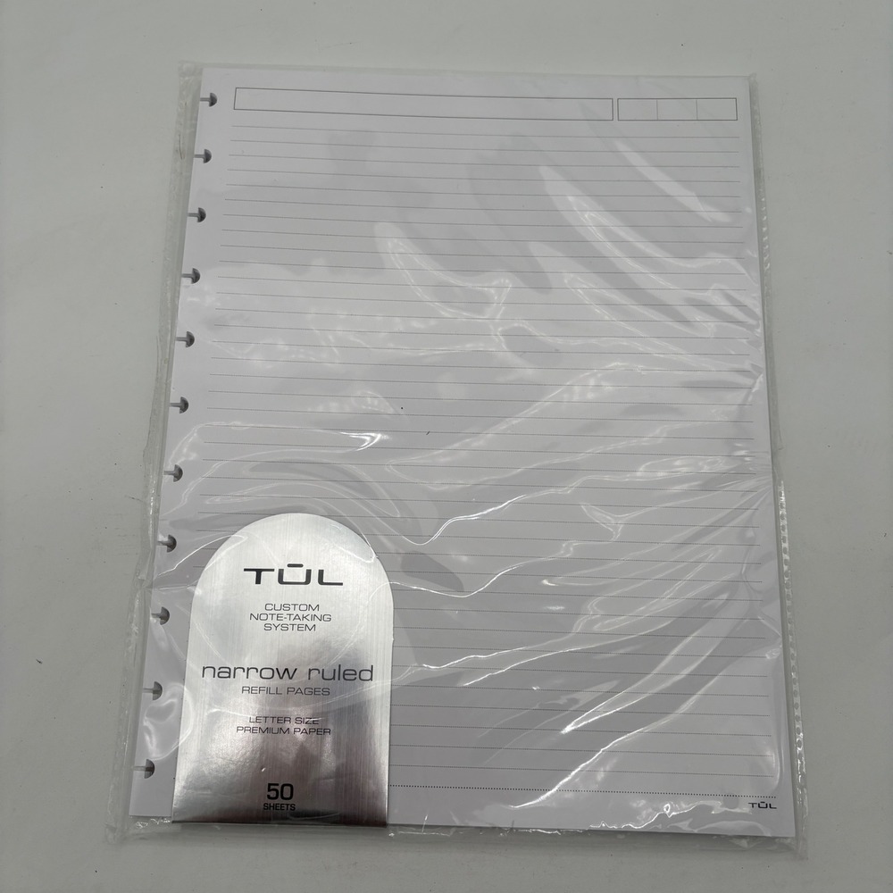 TUL Custom Note-Taking System Refill Pages Narrow Ruled Letter Size 50ct 754-007